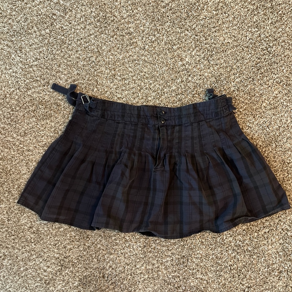 Urban Outfitters Black Pleated Skater Mini Skirt